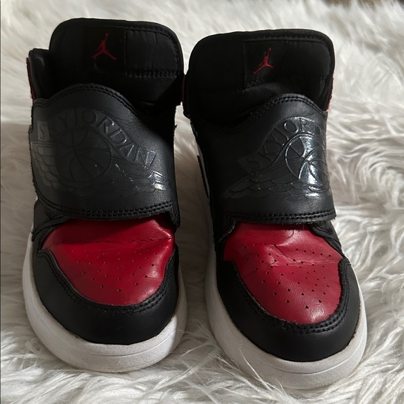 Jordan Sky Jordan 1 Td Black Anthracite Varsity Red White - BQ7197-016 Size-2Y - Picture 2 of 8